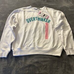 Wildfox White Overthinker Sweatshirt